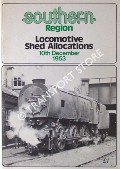 Book cover of Southern Region Locomotive Shed Allocations - 10th December 1953 by ROGERS, James & HARDINGHAM, Roger